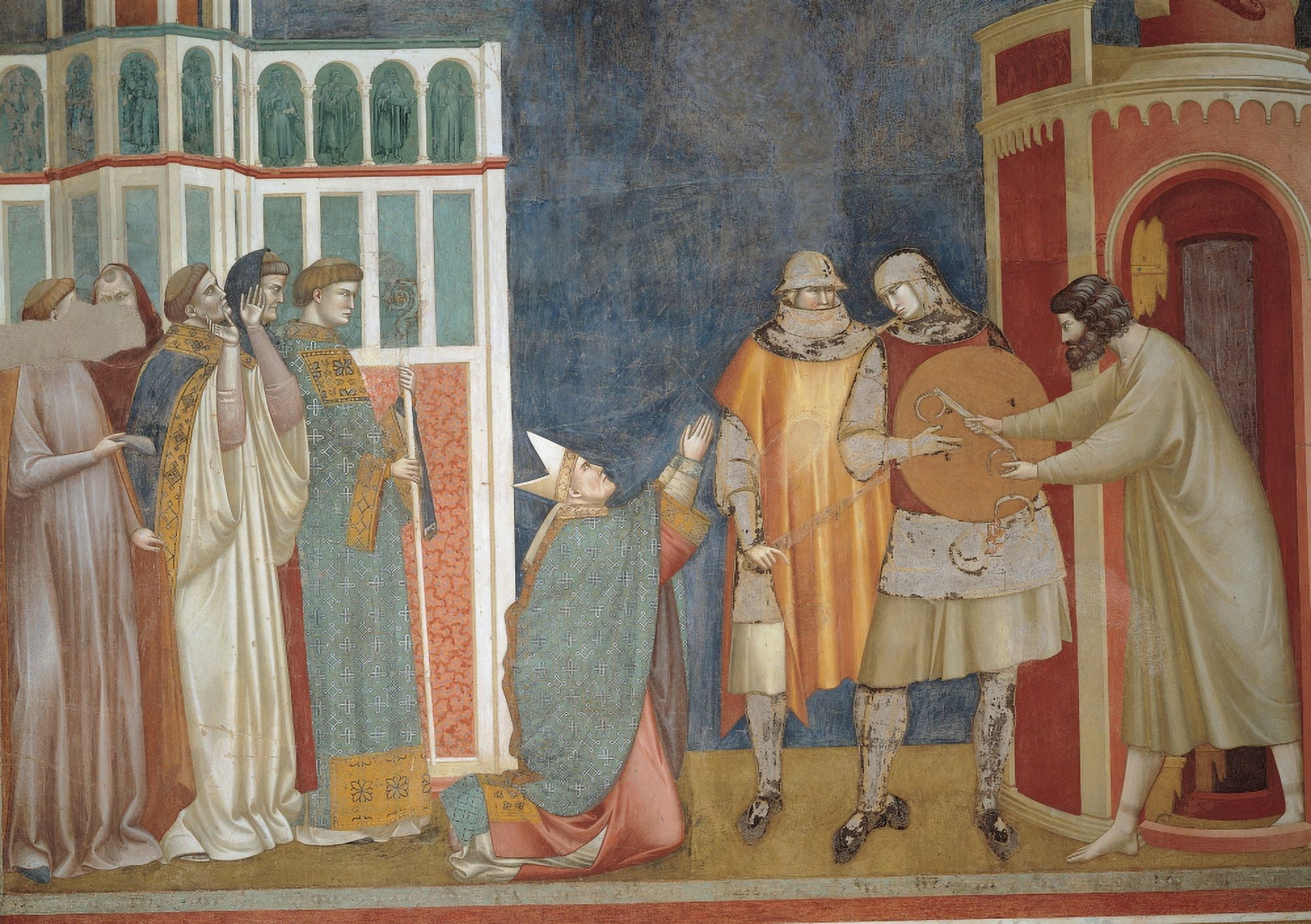 Stories Of St Francis The Liberation From Prison Of Pietro Of Assisi The Heretic Canvas Art -  (36 x 24)