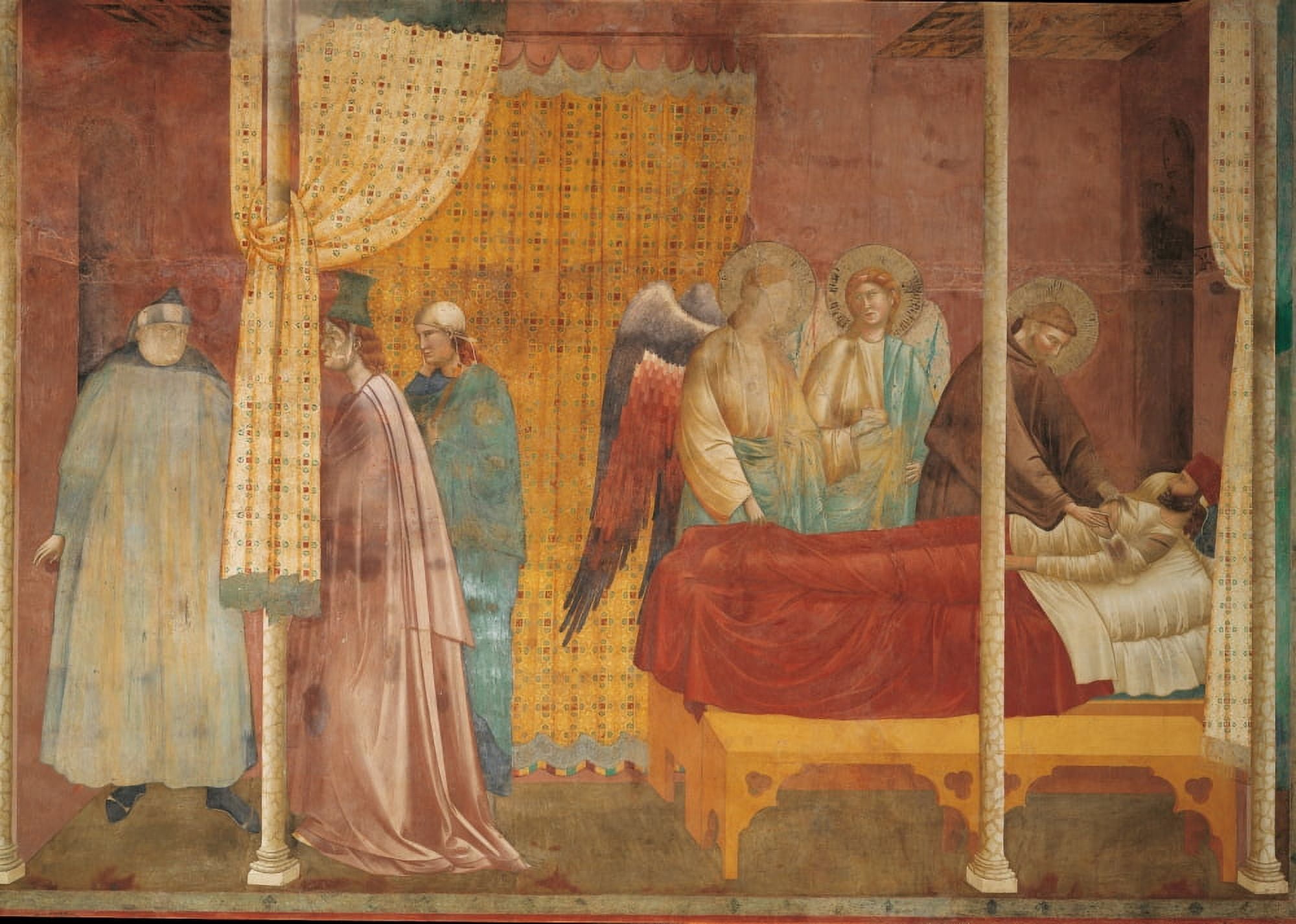 Stories Of St Francis The Recovery Of The Wounded Man Of Lerida Canvas Art - (36 x 24)