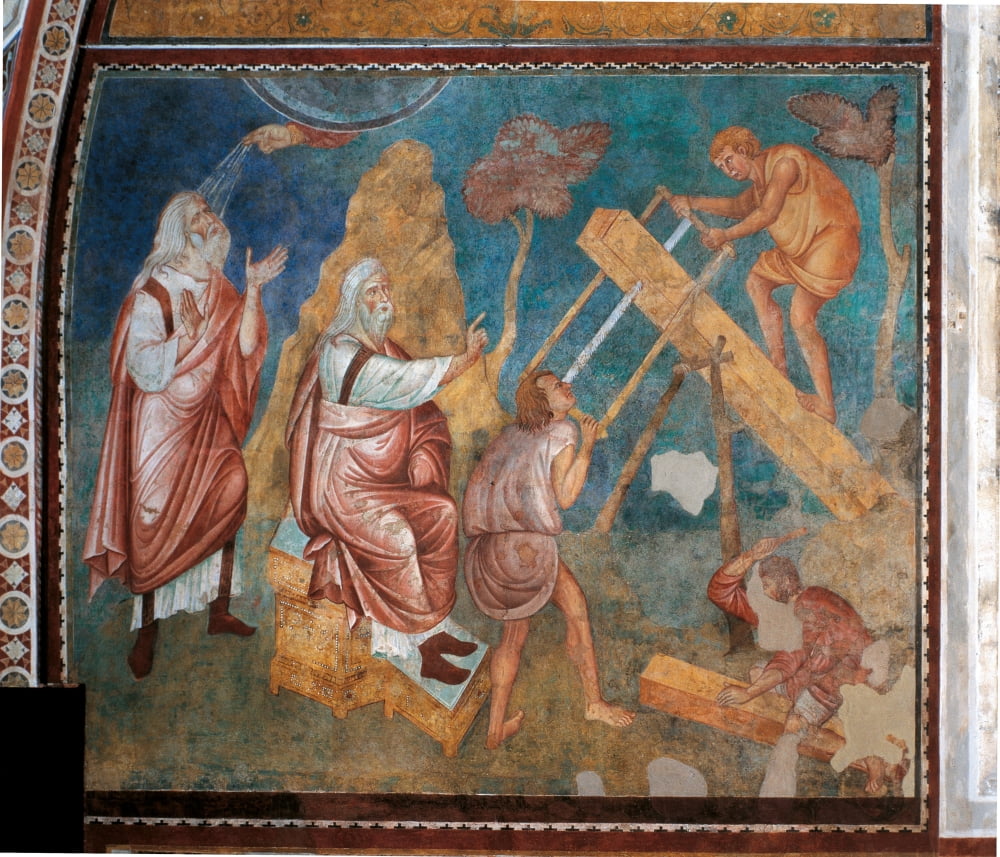 Stories Of The Old Testament The Building Of Noahs Ark Canvas Art - (36 x 24)