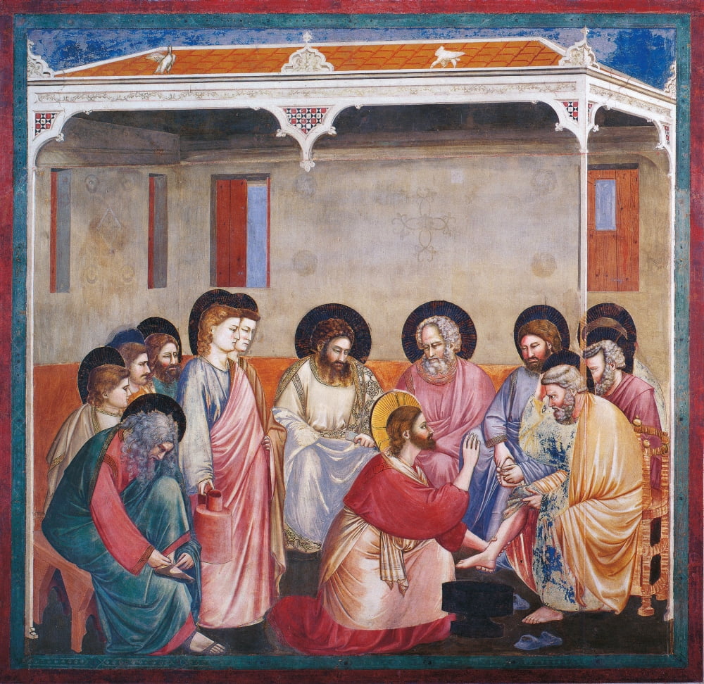 Stories Of The Passion The Washing Of The Feet Canvas Art - (36 x 24)