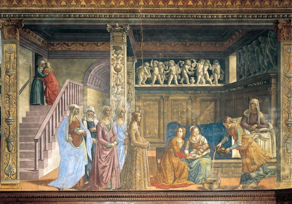 Stories Of The Virgin And St John The Baptist The Nativity Of Mary Canvas Art -  (24 x 18)
