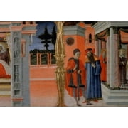 Stories Of The Virgin - Predella Detail Benvenuto di Giovanni (1436-ca.1518 Italian) Pinacoteca, Volterra, Italy Poster Print (24 x 36)