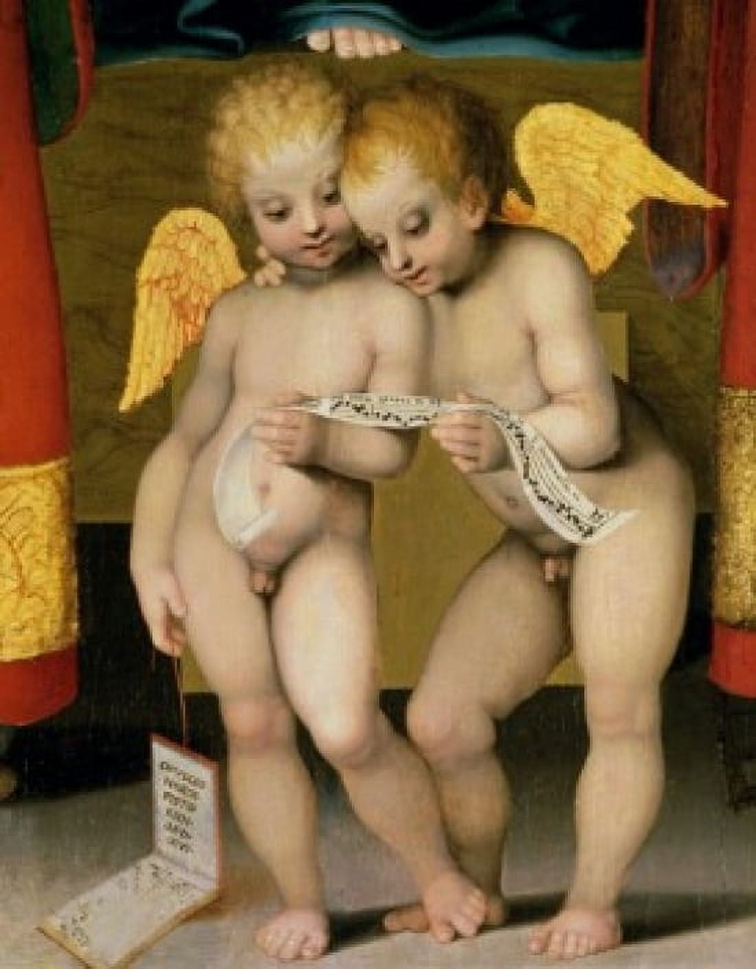 Stories of The Virgin-Predella Detail Benvenuto di Giovanni (Guasta) (1436-1518 Italian) Pinacoteca Volterra Canvas Art - Benvenuto di Giovanni (24 x 36)