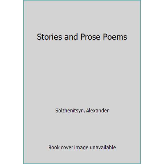 Pre-Owned Stories and Prose Poems (Paperback) 0140035478 9780140035476