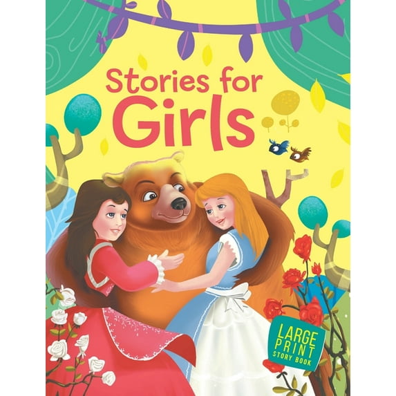 Stories for Girls: Story Book - Large Print by Om Books Editorial Team HB NEW