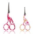 thumbnail image 1 of Stork Bird Rounded Safety Tip Embroidery Craft Stainless Steel Crane Scissors - Assortment B - 2 Pairs, 1 of 5