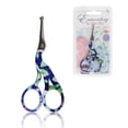 thumbnail image 1 of Stork Bird Rounded Safety Tip Embroidery Craft Stainless Steel Crane Scissors - Small Blue - 3 Pairs, 1 of 1