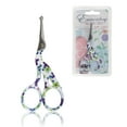 thumbnail image 1 of Stork Bird Rounded Safety Tip Embroidery Craft Stainless Steel Crane Scissors - Small Purple - 1 Pair, 1 of 1