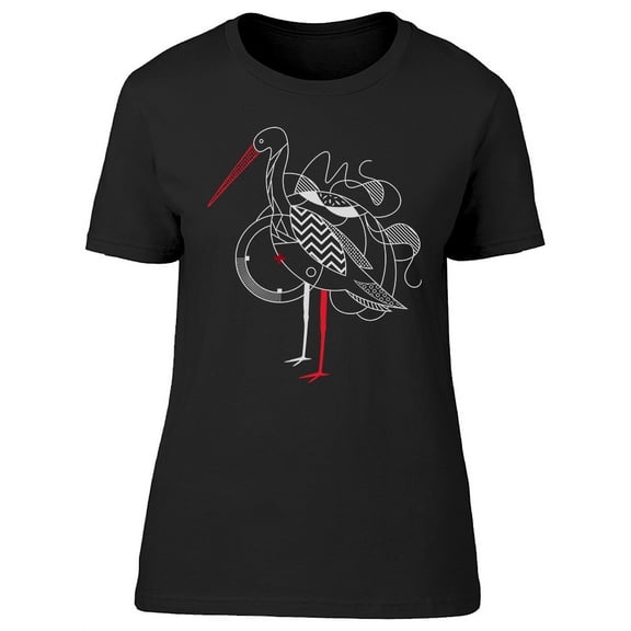 Stork Black Pelican   T-Shirt Women -Image by Shutterstock, Female x-Large