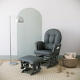 thumbnail interactive-video image 1 of Storkcraft Hoop Infant Nursery Glider and Ottoman, Gray with Gray, 1 of 17
