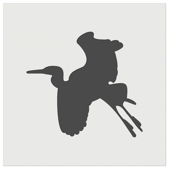 Stork Flying Solid DIY Cookie Wall Craft Stencil - 3.5 Inch