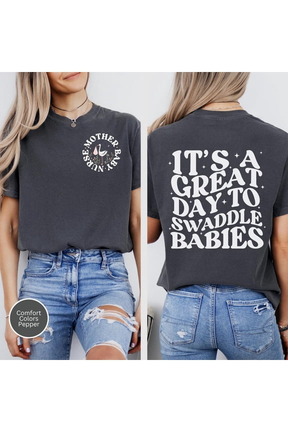 Stork Mother Baby Nurse Mbu Appreciation Postpartum Rn Tshirt 2 All Size S-4Xl