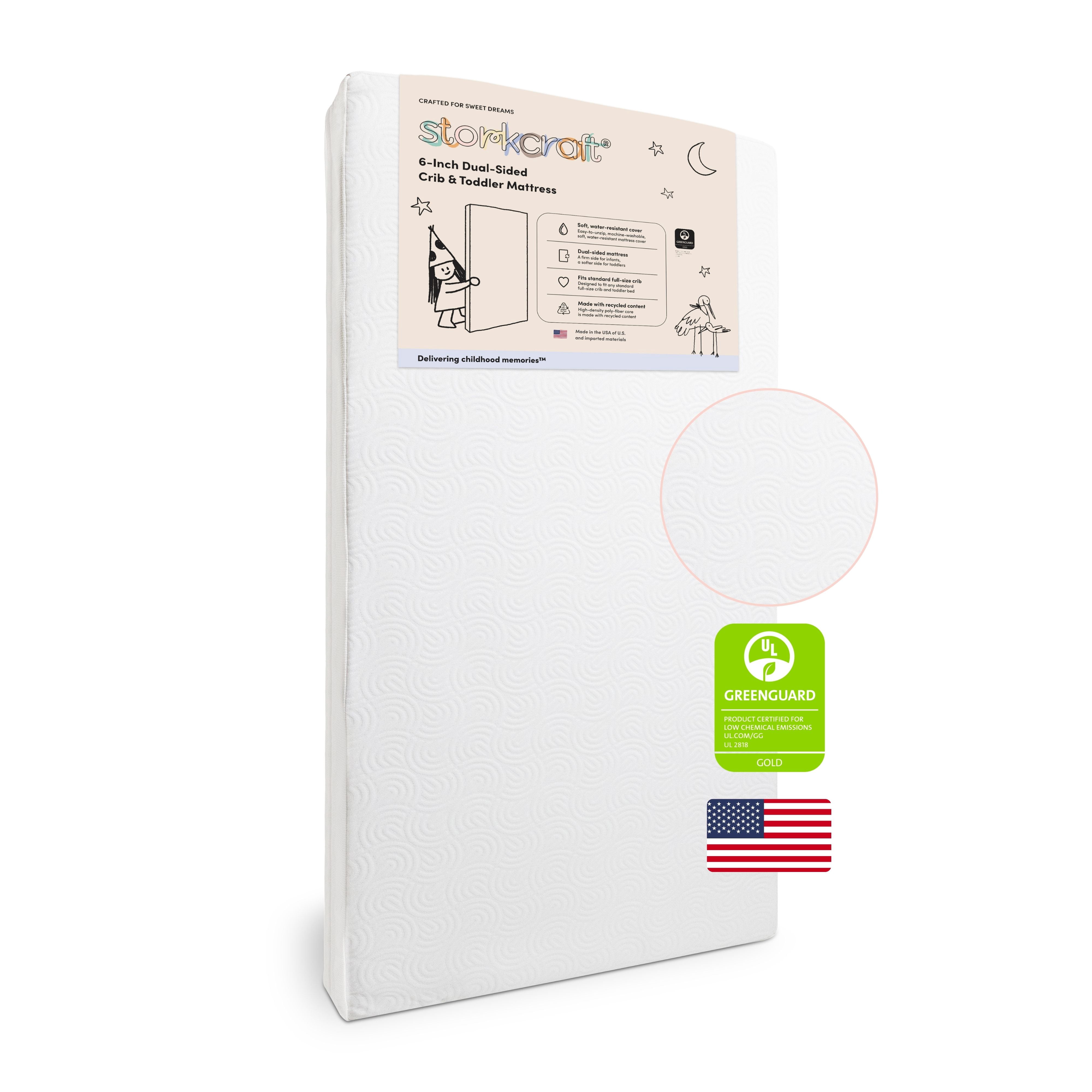 Storkcraft 6-Inch Dual-Sided Crib And Toddler Mattress
