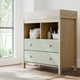 thumbnail image 1 of Storkcraft Alpine 2-Drawer Infant Changing Table Dresser, Driftwood with Sage, 1 of 12