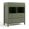 thumbnail image 1 of Storkcraft Alpine 2-Drawer Infant Changing Table Dresser, Olive, 1 of 13