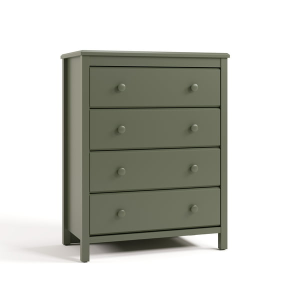Storkcraft Alpine 4 Drawer Nursery Dresser, Olive