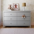 thumbnail image 1 of Storkcraft Alpine 6 Drawer Nursery Double Dresser, Pebble Gray, 1 of 12