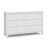 Storkcraft Alpine 6 Drawer Nursery Double Dresser, Driftwood