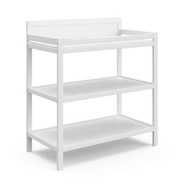 Storkcraft Alpine Infant Changing Table with Changing Pad, White