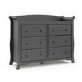 thumbnail image 1 of Storkcraft Avalon 6 Drawer Nursery Double Dresser, Gray, 1 of 10