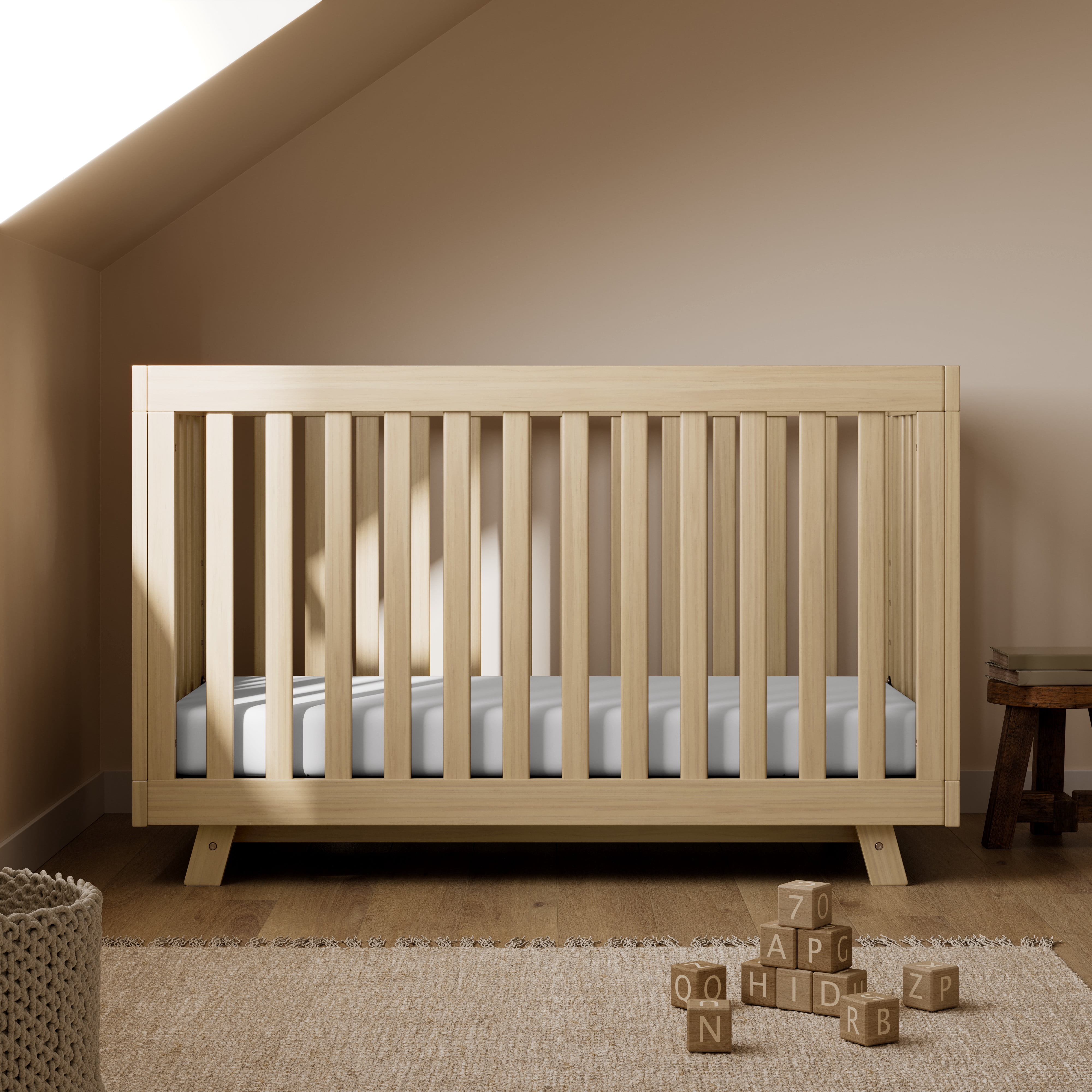 Storkcraft Beckett 3-in-1 Convertible Baby Crib, Driftwood