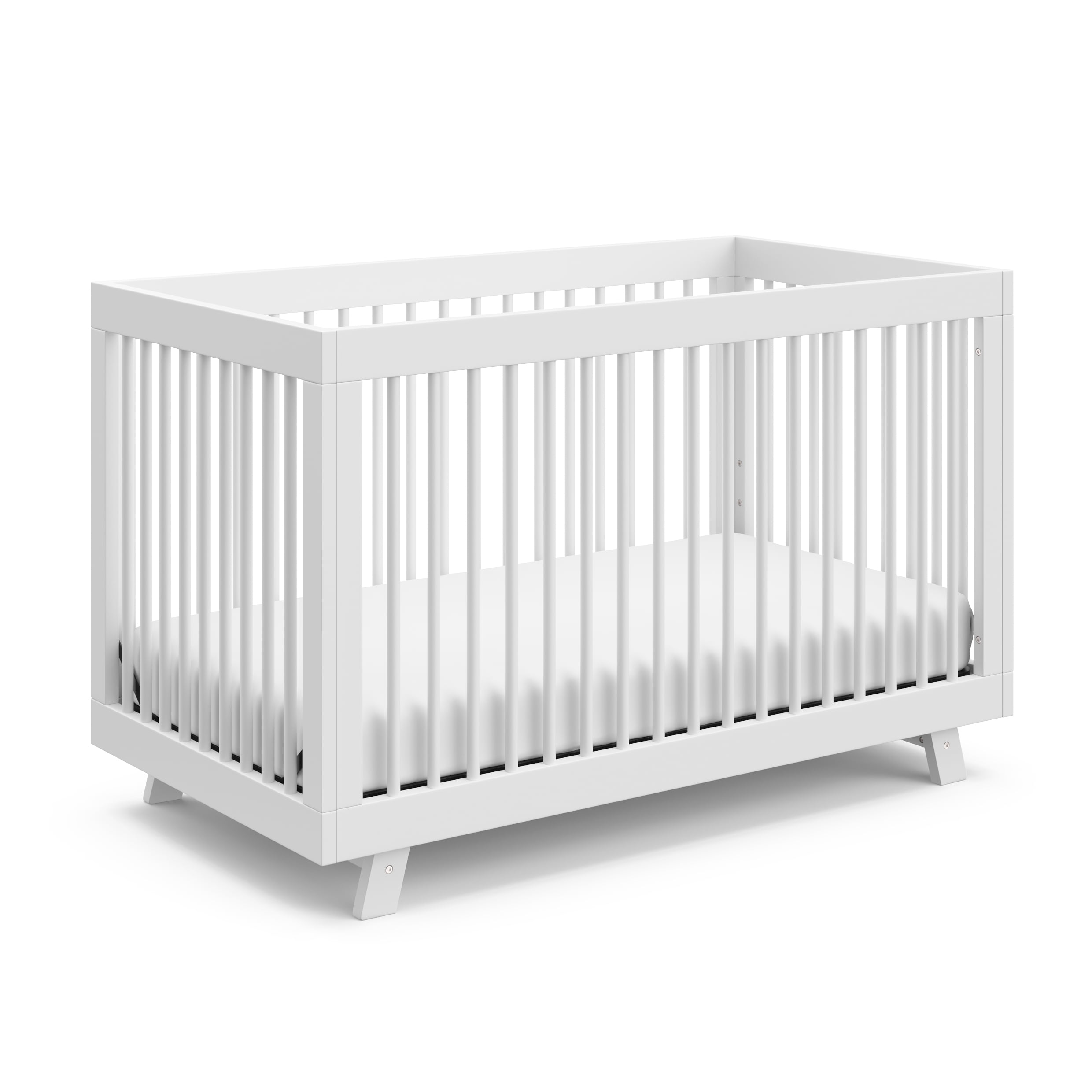 Storkcraft Beckham 3-in-1 Convertible Baby Crib, White