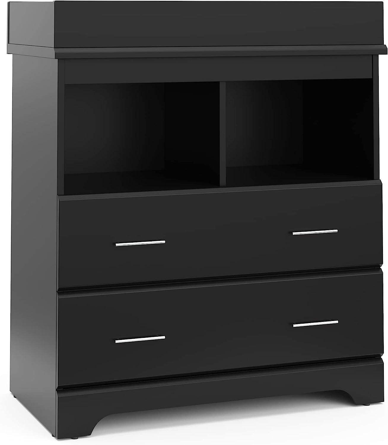 Storkcraft Brookside 2 Drawer Changing Table Dresser (Black) \u2013