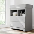 thumbnail image 1 of Storkcraft Brookside 2 Drawer Infant Changing Table Dresser, Pebble Gray, 1 of 9