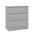 thumbnail image 1 of Storkcraft Brookside 3 Drawer Modern Vertical Dresser Pebble Gray, 1 of 10