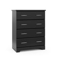 thumbnail image 1 of Storkcraft Brookside 4 Drawer Nursery Dresser, Black, 1 of 6