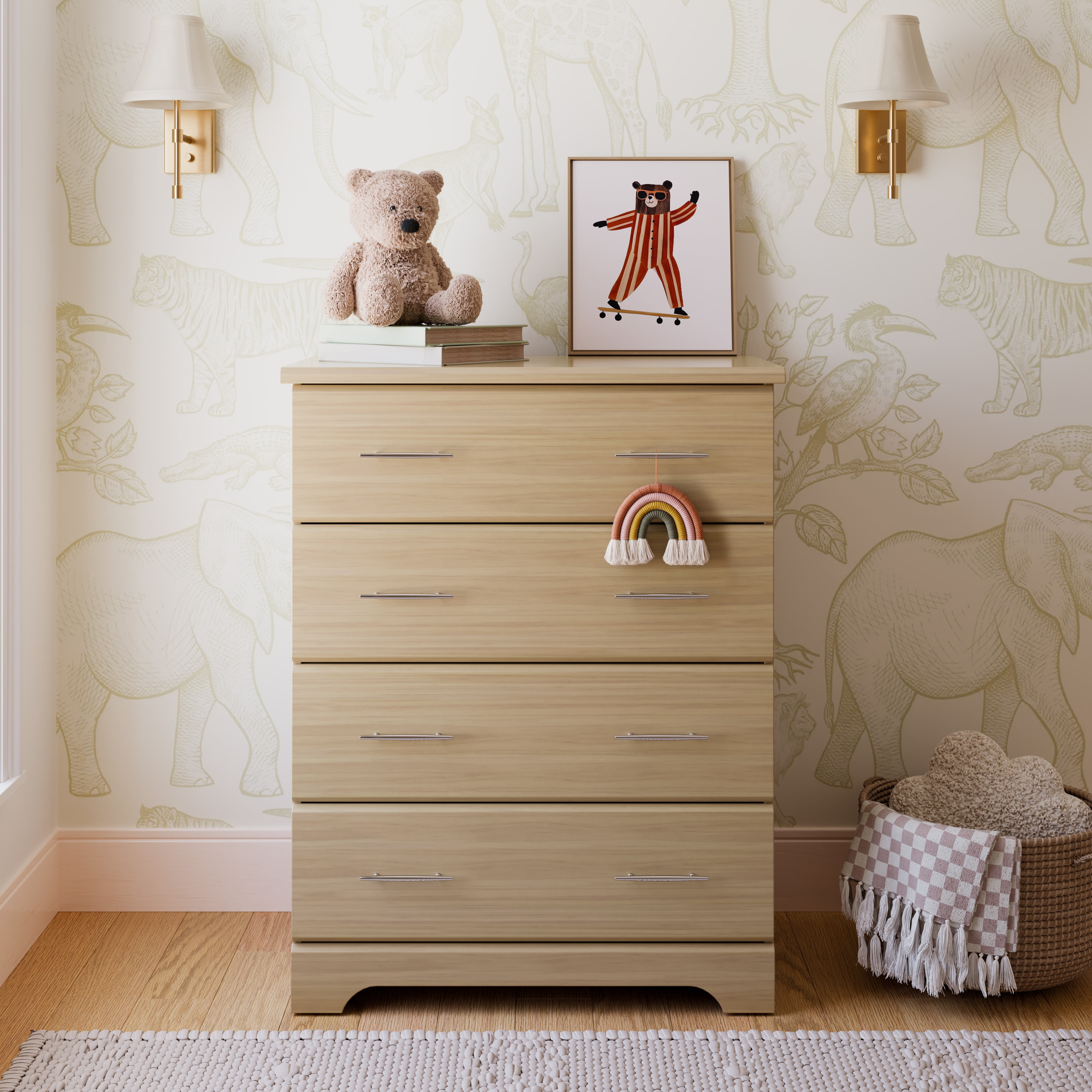 Storkcraft Brookside 4 Drawer Nursery Chest, Driftwood