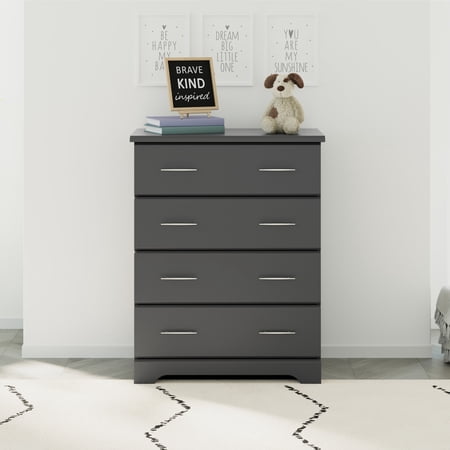 Storkcraft Brookside 4 Drawer Nursery Chest, Gray