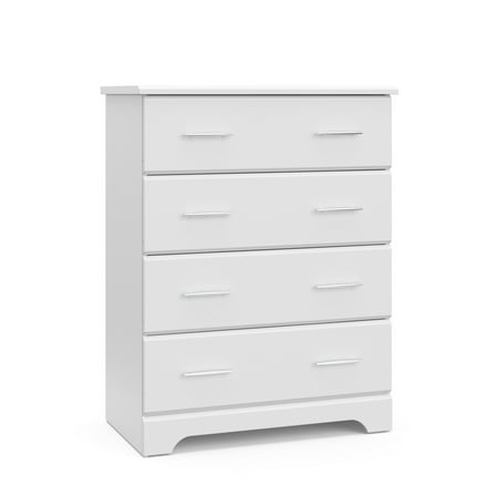 Storkcraft Brookside 4 Drawer Nursery Dresser, White