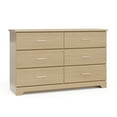thumbnail image 1 of Storkcraft Brookside 6 Drawer Nursery Double Dresser, Driftwood, 1 of 13