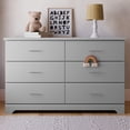 thumbnail image 1 of Storkcraft Brookside 6 Drawer Dresser, Pebble Gray, 1 of 18