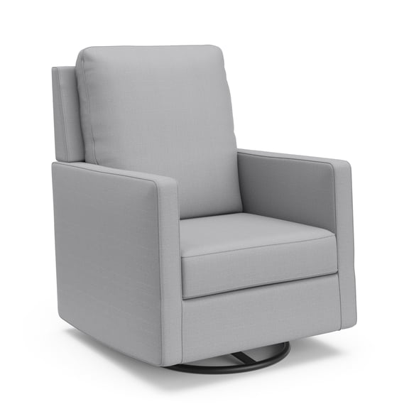 Storkcraft Calabasas Infant Nursery Upholstered Swivel Glider, Fog