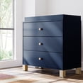 thumbnail image 1 of Storkcraft California 3 Drawer Chest With Topper, Midnight Blue and Driftwood, 1 of 17