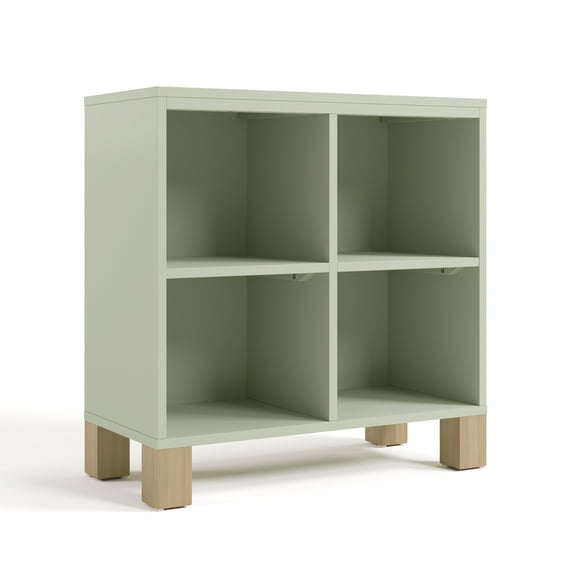Storkcraft California Cube Organizer Children's Bookcase, Sage with Driftwood