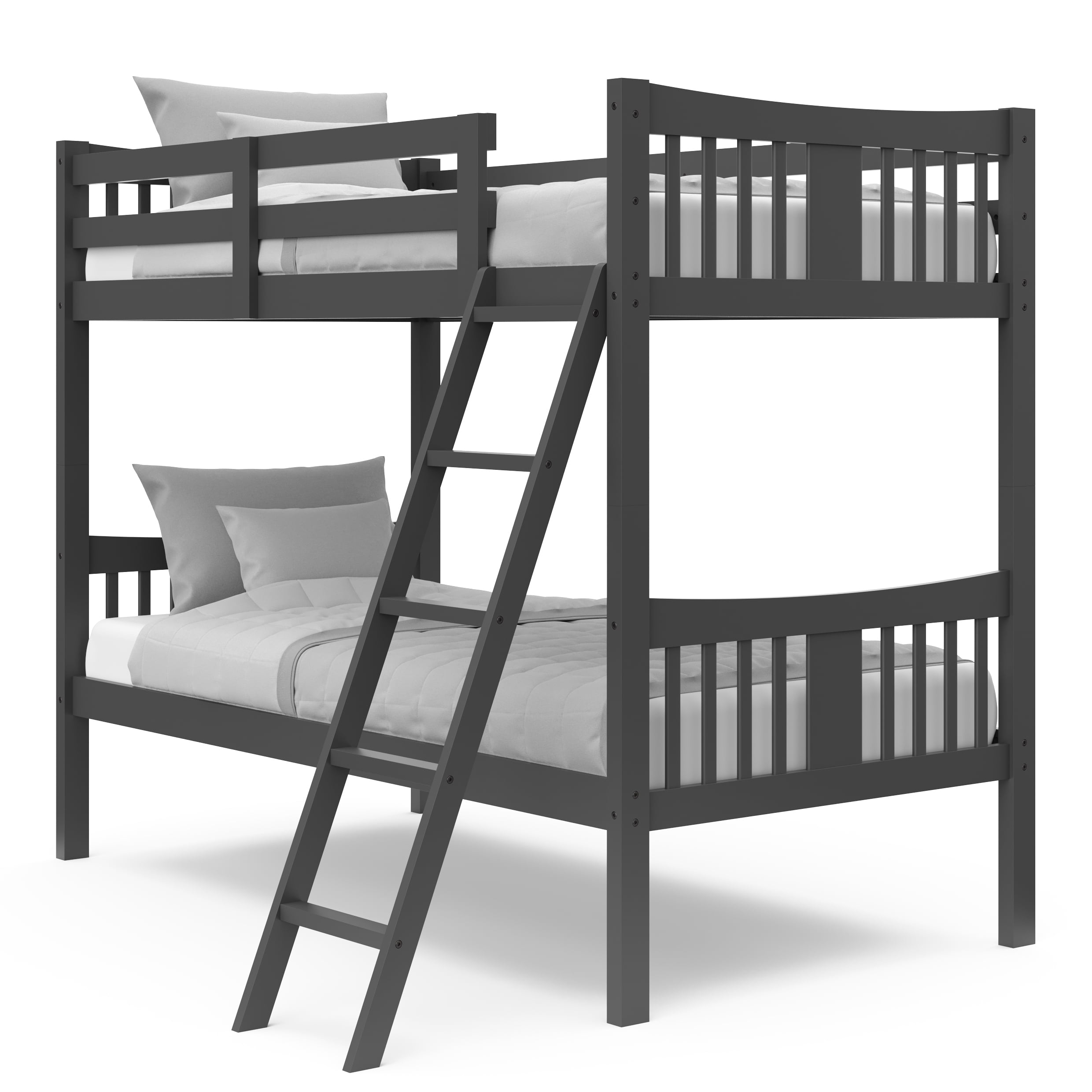 Storkcraft Caribou Twin over Twin Bunk Bed, Gray - Walmart.com