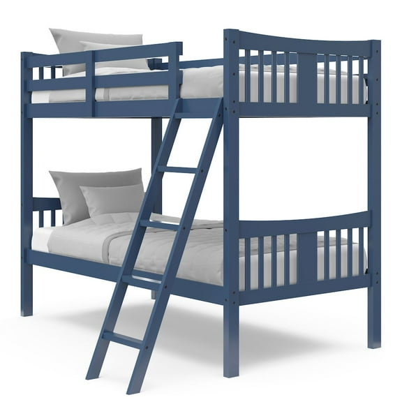 Storkcraft Caribou Twin-over-Twin Bunk Bed (Navy)