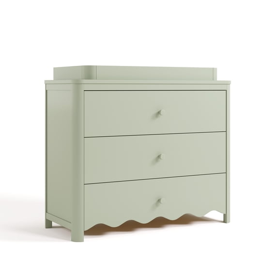 Storkcraft Casablanca 3 Drawer Chest with Removable Changing Topper, Sage