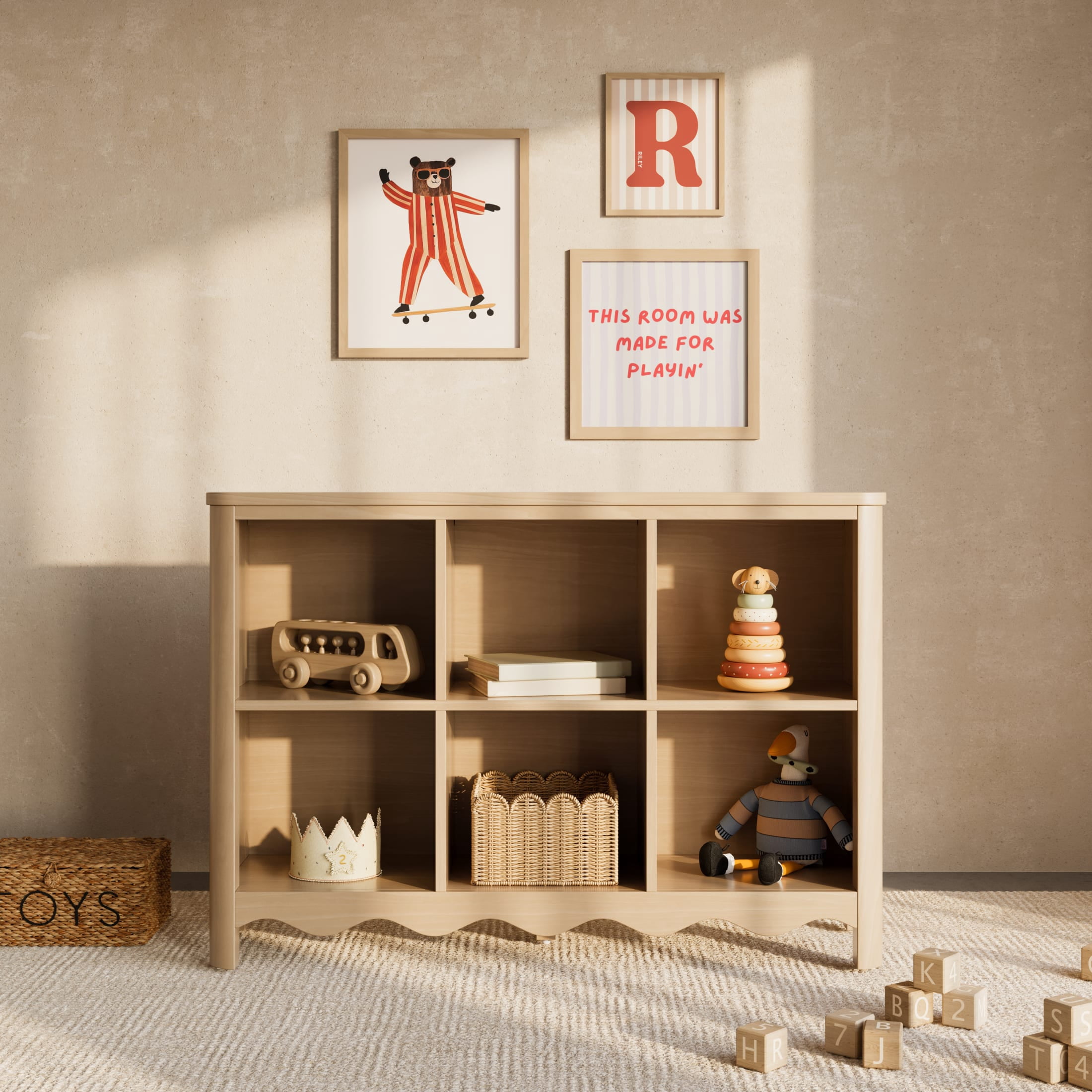 Art of Nursery by Storkcraft Casablanca 6 Cube Organizer Kids Bookcase - Driftwood