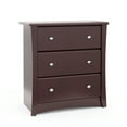 thumbnail image 1 of Storkcraft Crescent 3 Drawer Modern Dresser Espresso, 1 of 10