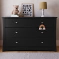 thumbnail image 1 of Storkcraft Crescent 6 Drawer Nursery Dresser, Black, 1 of 14