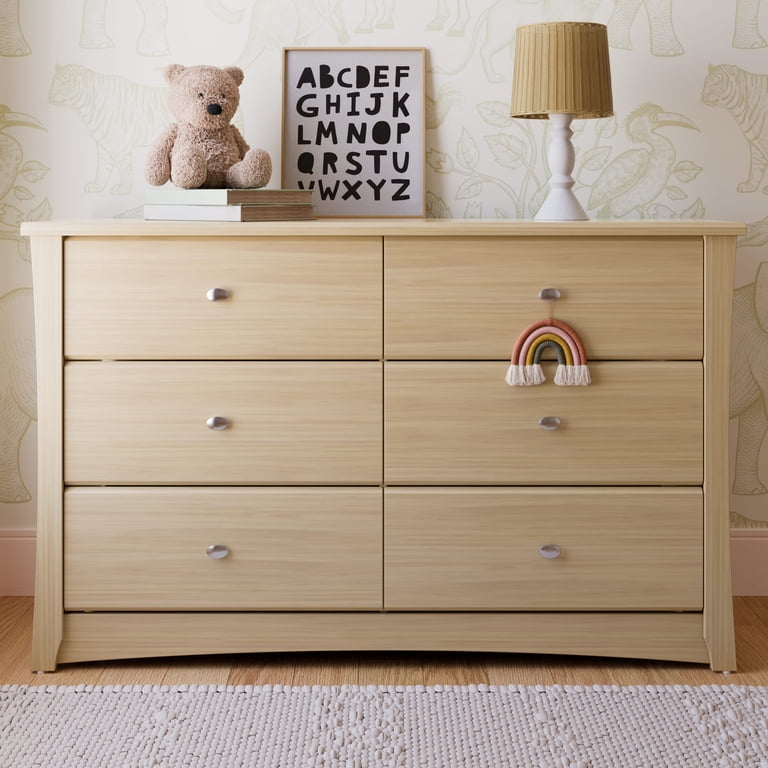 Storkcraft Crescent 6 Drawer Chest - Driftwood - Walmart.com