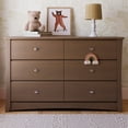 thumbnail image 1 of Storkcraft Crescent 6 Drawer Nursery Dresser, Hazelnut, 1 of 14