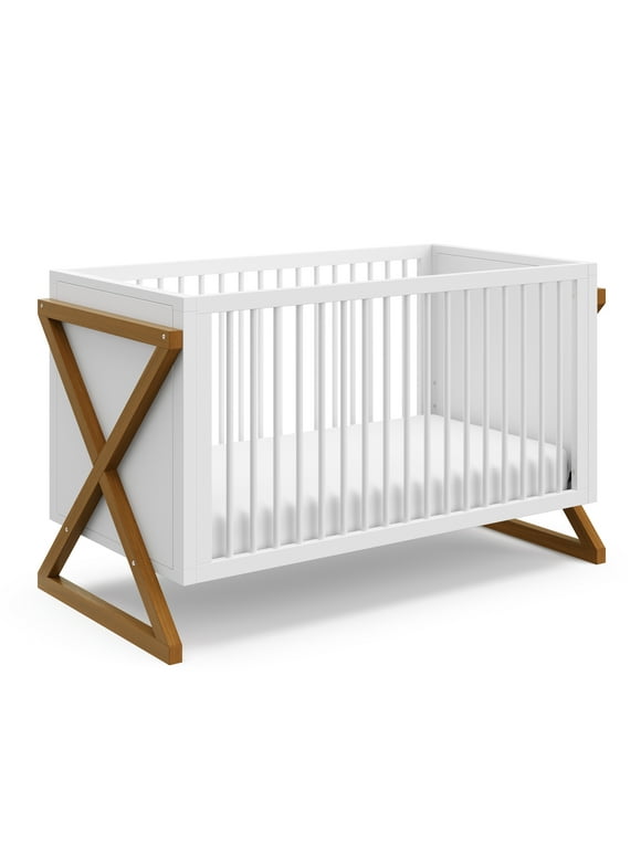 Storkcraft Equinox 3-in-1 Convertible Baby Crib White/Vintage Driftwood