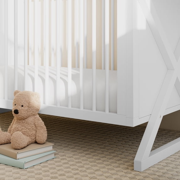 Storkcraft Equinox 3-in-1 Convertible Baby Crib, White