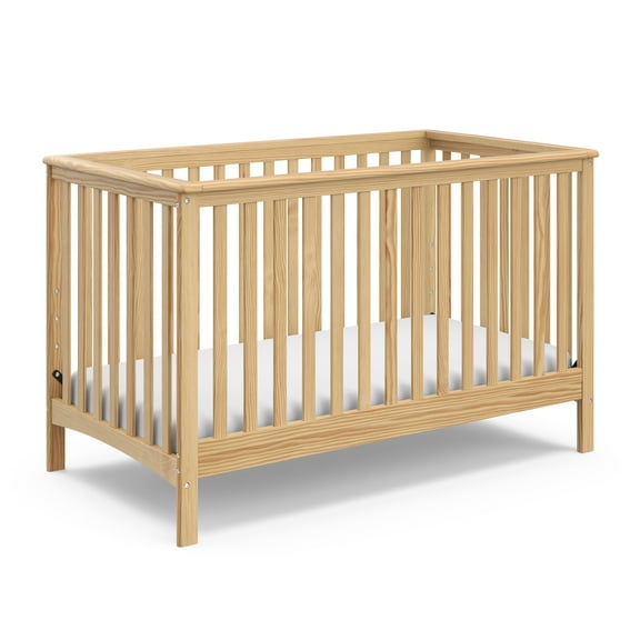 Storkcraft Hillcrest 4-in-1 Convertible Baby Crib, Natural
