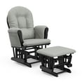 thumbnail image 1 of Storkcraft Hoop Infant Nursery Glider and Ottoman, Black with Light Gray, 1 of 16
